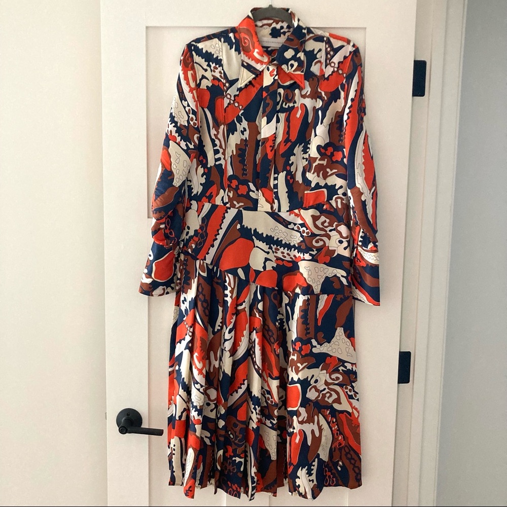 Victoria Beckham Silk Midi Dress